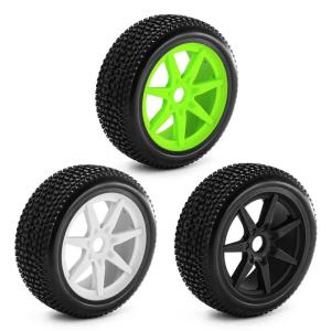 ONEVAN | 4Pcs 17mm Hex RC Car High Grip Rubber Wheels Tires for 1/8 ARRMA 3S 6S Typhon Kyosho Buggy Inferno MP10 Buggy Upgrade Parts