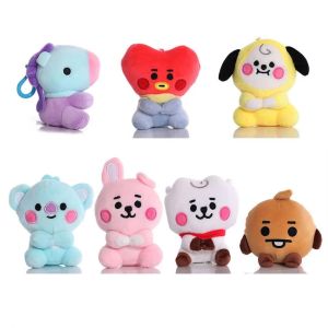 Bandai | BT21 Chimmy Cooky Koya Shooky Tata Creative Anime Peripheral Cartoon Keychain Personality Cute Backpack Decorative Doll Pendant