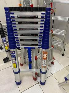 Thang nhôm rút đơn 5m MIDACO (tặng ốp cao su)