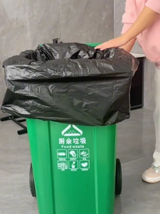 Garbage Bag Large- Set of 50 PCS/100 PCS Black Disposable High Quality Convenient Large/Middle/Small Size Trash Bags