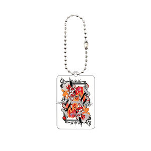 Bandai | Móc Khóa Acrylic Hoạt Hình Thẩm Mỹ Phong Cách Anime Hazbin Hotel 5cm Kiểu Bài Tây Dành Tặng Nữ Nam
