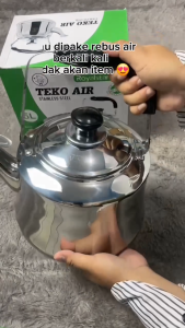Teko Air Stainless 4/5 liter Lengkap Penyaring Teh/Kettle Air Stainless Steel Bahan Tebal