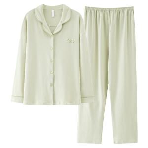 Miiow | Pure Cotton Sleepwear Long Sleeve Womens Home Clothes Spring Summer New Arrival Cat Person Large Size Open Cardigan