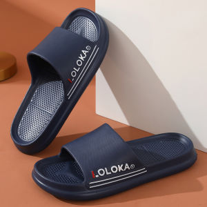 Loloka Slippers Womens Summer Home Indoor Couple Home Bathroom Non Slip Lightweight Platform Outdoor Slippers Men
