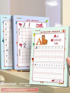 TINGGEHUA | Pinyin Writing Practice Paper for Preschool Children with 26 English Alphabet Exercises