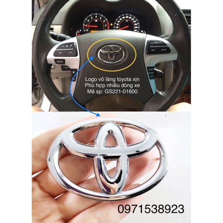 logo vô lăng biểu tượng vô lăng toyota innova, fortuner, hilux, camry ...