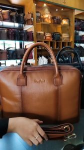 Tas Kerja Laki laki/ Working Bag Kulit Sapi asli Karl Sangkoni  MJ - TK 117