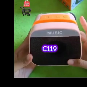 C119 ORI 100% SPEAKER RGB LAMPU DISCO TYPE C USB Mini SPK BLUETOT portabel SPIKER Bluetooth BULAT SPEKER CAS TAHAN LAMA SUPER BASS BLUETOOT BLUTUT BESI KARAOKE AUDIO SUARA BAS MINIATUR Micro sd FM Audio Bluetooth AUX Music Playing Time May Vary According