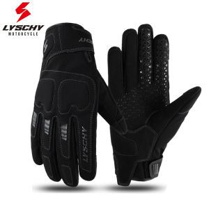 LYSCHY Motorcycle Gloves Winter Warm Full Finger Motorbike Gloves Anti-fall Wear-resistant Luvas Touch Screen Motocross Guantes