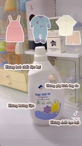 Nước Giặt Xả Hữu Cơ Em Bé ECOCARE 1L - Tinh dầu Cam Bạc hà PH trung tính không kích ứng