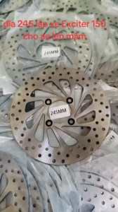 Đĩa 4 lỗ 245mm lắp exciter 150 lên mâm đúc.