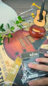 Acoustic Guitar Strings RIXTON Guitar Strings - AS10 - Rich Full Tonal Spectrum - For 6 String Guitars - 12-53 Light with free 2pcs Guitar Pick Random