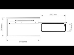Giá đựng chai lọ tẩy rửa grandx XU.200S phụ kiện tủ bếp tủ dưới cánh mở khung thép Carbon
