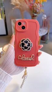 GC GC13 Softcase Wavy Flower 3D Lanyard Untuk 6 6 PLUS 7 SE 2020 7 PLUS 8 PLUS X XS XR XS MAX 11 11 PRO 11 PROMAX 12 12 PRO 12 PROMAX 13 13 PRO 13 PROMAX 14 14 PRO 14 MAX PLUS 14 PROMAX