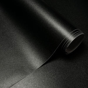 Matte Frosted Black Vinyl Wrap Film Roll With Air Release Self Adhesive Car Wrapping Motorcycle DIY Sticker Decal