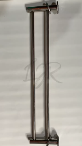 LJR Rak Gantungan Handuk Stainless - 65 cm + Gantungan Oval 1 Lusin