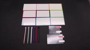 For 2DS Top LCD Screen Lens Plastic Mirror Outer Lens Cover Upper LCD Screen Panel+Screen Protective Film+Stylus Pen