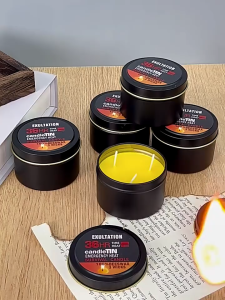 3 Wick 36 Hour Emergency Can Candle / Smoke-Free Odorless Waterproof Long Lasting Survival Candle For Hiking Camping Picnic