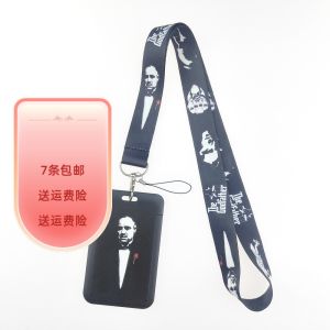 Godfather Polyester Digital Print Lanyard Mobile Phone Strap Neck Hanging Rope Card Holder Camera Strap Mobile Phone Accessories