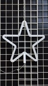 ดาว ขนาด 28 x 128 x 2 cm ป้ายไฟนีออน ตกแต่งหน้าร้าน ป้ายไฟตัวอักษร ตกแต่งหน้าร้าน สร้างความโดดเด่นให้ร้านคุณ หัวเสียบ USB ใส่ถ่าน3ก้อน