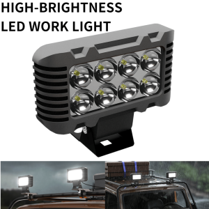 KEVANLY | 2/4pcs 8 Led Auxiliary Work Light Motor Spotlight For Tractor Boat Truck SUV ATV Universal 6500K LED Fog Lights Driving Lamp 12V