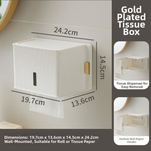 Wall Mounted Waterproof Large Tissue Box