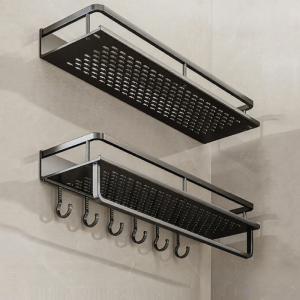 ZHIZHOU | Wall-Mounted No-Drilling Bathroom Storage Rack