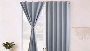 【Ready Ship】Hot sale home curtain blackout Curtain for Window Bedroom Blinds Velcro Curtain Waterproof Curtain
