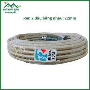 Dây rửa xe 10m cao áp Oringren 22mmcuộn ống nướcmàu xám