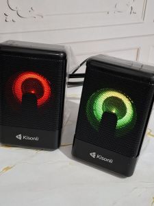 KISONLI Gaming Speaker Laptop/Komputer L-8080 With LED Colorfull Lights