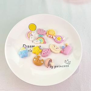 JT Garden B016 10 ชิ้น เรซิ่น Rainbow Star 3D รุ่นอันตราย คอมพิวเตอร์ ซึ่งอู่อีกหนึ่งที่รองรับสร้างสร้างคอมพิวเตอร์จากอุปกรณ์ตกแต่งงาน DIY และ ฝีมืออื่นๆ พร้อมส่งจากไทย