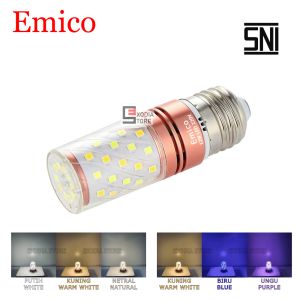 Emico LED Candle Light 3 Warna: Lampu Lilin Crystal 12W & 16W