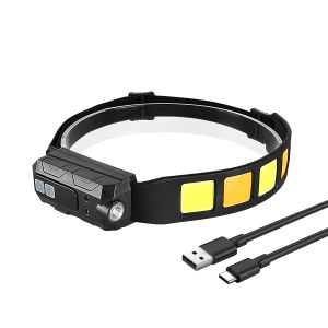 Đèn Pha LED Sạc Lại Được Công Suất Cao Siêu Sáng Tầm Xa Tích Hợp Cảm Biến Hồng Ngoại Dùng Cho Câu Cá Và Các Hoạt Động Ngoài Trời