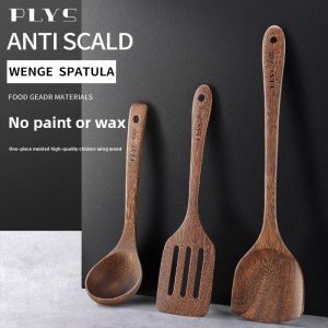 XIAOTIANLAI | Food-Grade Heat-Resistant Wooden Spatula Set for Non-Stick Pans