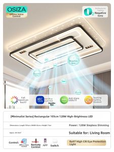 OSIZA | Ceiling Mounted Modern Minimalist Fan Light