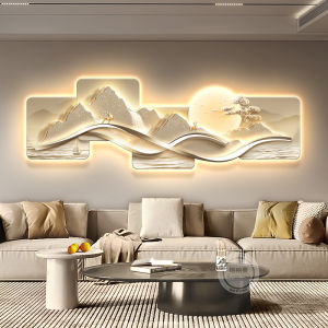 RUIBAHAO | Luxurious Sunlight On Golden Mountain Decorative Painting