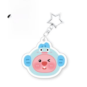Loopy Acrylic Double-Sided Layered Clownfish Cartoon Keychain Cute Pudding Dog Design Creative Gift Keychain Brand Uo2 Cultural Creative