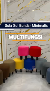 SOFA SUL MINIMALIS - SOFA  SUL BULAT EMPUK KAKI PLASTIK