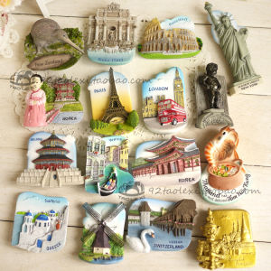 Talleys Creative 3D Tourist Attraction Refrigerator Magnets World Famous Sites Decorative Magnetic Stickers Home Decor