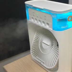 Portable USB Mini Fan Mist Fan Air Cooler Mist Fan Desktop Humidifier Cooler Spray Mist Fan Usb Air Cooling Air Conditioning Fan