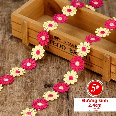 Phụ Kiện Trang Trí Áo Có Hoa Văn Ren Đa Màu