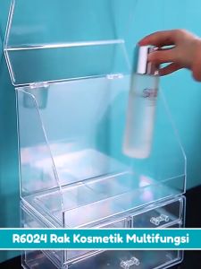 Gratis Ongkir - Rak Kosmetik Multifungsi / Rak Kosmetik Akrilik Transparan / Storage Box Drawer