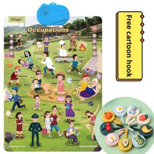 Baby Early Education Audio Visual Hanging Chart Childrens Cognitive Learning Toy Fish Brand Educational Toys for Kids