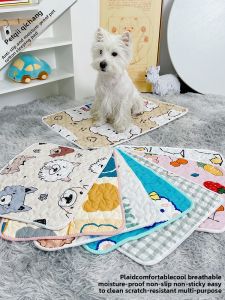Universal Pet Sleeping Mat Cat Paw Design Soft Comfortable Cotton Mat for Dogs And Cats Home Use Pet Bed Pad All Seasons