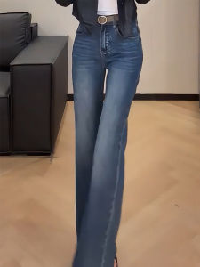 MANMI | Quần Jeans Phồng Cao Waisted Vintage Mới Mùa Thu Kiểu Dáng Thon