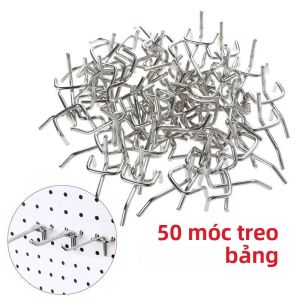 Bộ 50 Pegboard Móc Thép Treo Dụng Cụ Lưu Trữ Màn Hình Nhà Để Xe Tổ Chức Làm Việc Cửa Hàng Cửa Hàng Bán Lẻ Ban Móc