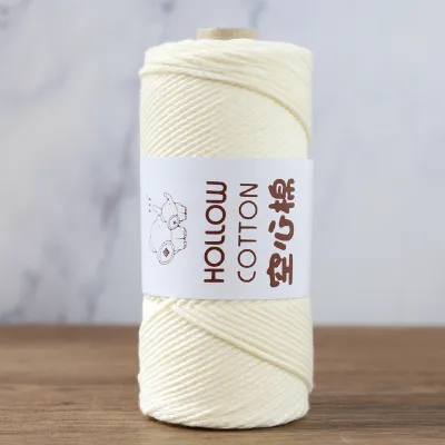 Hollow Cotton Yarn Knitting Crochet Material 2mm