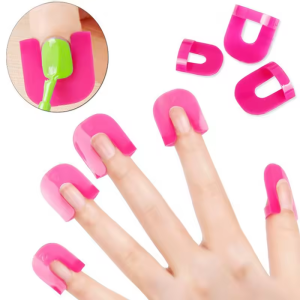 LULAA 26Pcs Nail Polish Guard Soft Shield Skin Cuticle Bagged Protector for Women French Stamp Painting Spill Proof Manicure