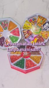 Parcel Lebaran Paket Coklat Permen Jelly Dibuat Tahun 2025 Manisan Buah Campur Preserved fruits Permen Imlek China Chinese New Years / Chen Liang Ji / Manisan Buah Kering / Permen Manis Hoki Luck 8 Persegi Patko Manisan Buah & Patko Permen khas Imlek