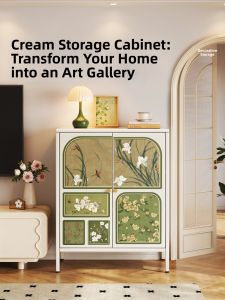 MEISD | Steel Cream-Style Storage Cabinet